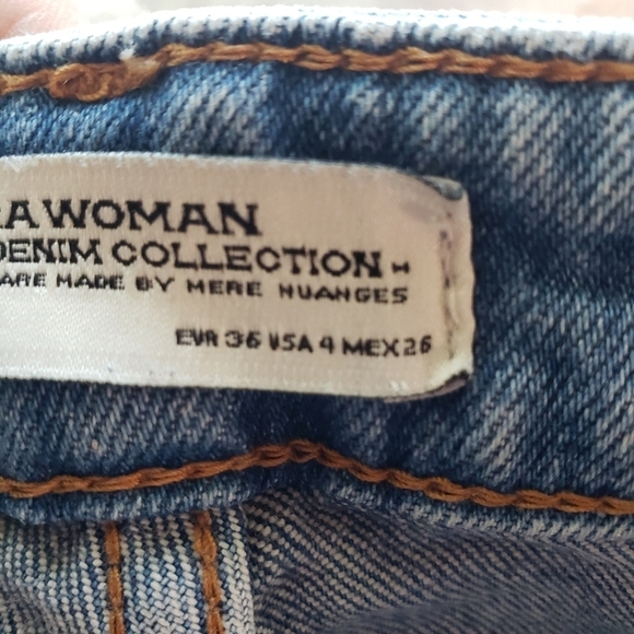 Zara Patched Jeans Size 4 - Picture 5 of 5